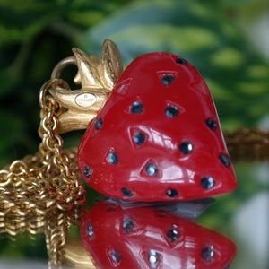 !!!ESTATE SALE!!!+ Givenchy Strawberry Necklace.